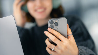 Student receives a free iphone for daily learning and activities