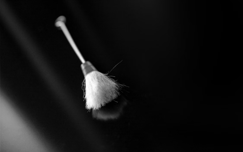 Soft brush used for how to clean iphone charging port