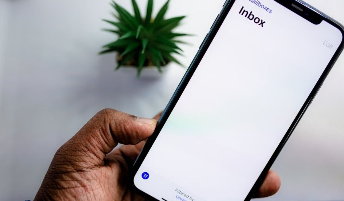 How to update password on iPhone email settings.